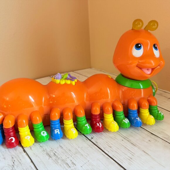 Leap Frog Alphabet Pal 2001 Orange Caterpillar Musical Sound Lights RARE - Picture 5 of 6